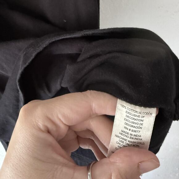 St Johns Bay Tank Top Y2k Petite Medium Beaded Trim Boho Top Boho Grunge - Picture 5 of 8